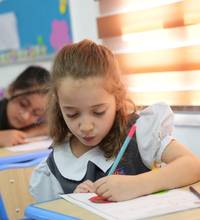 Cambridge lesson at American Lyceum Muscat